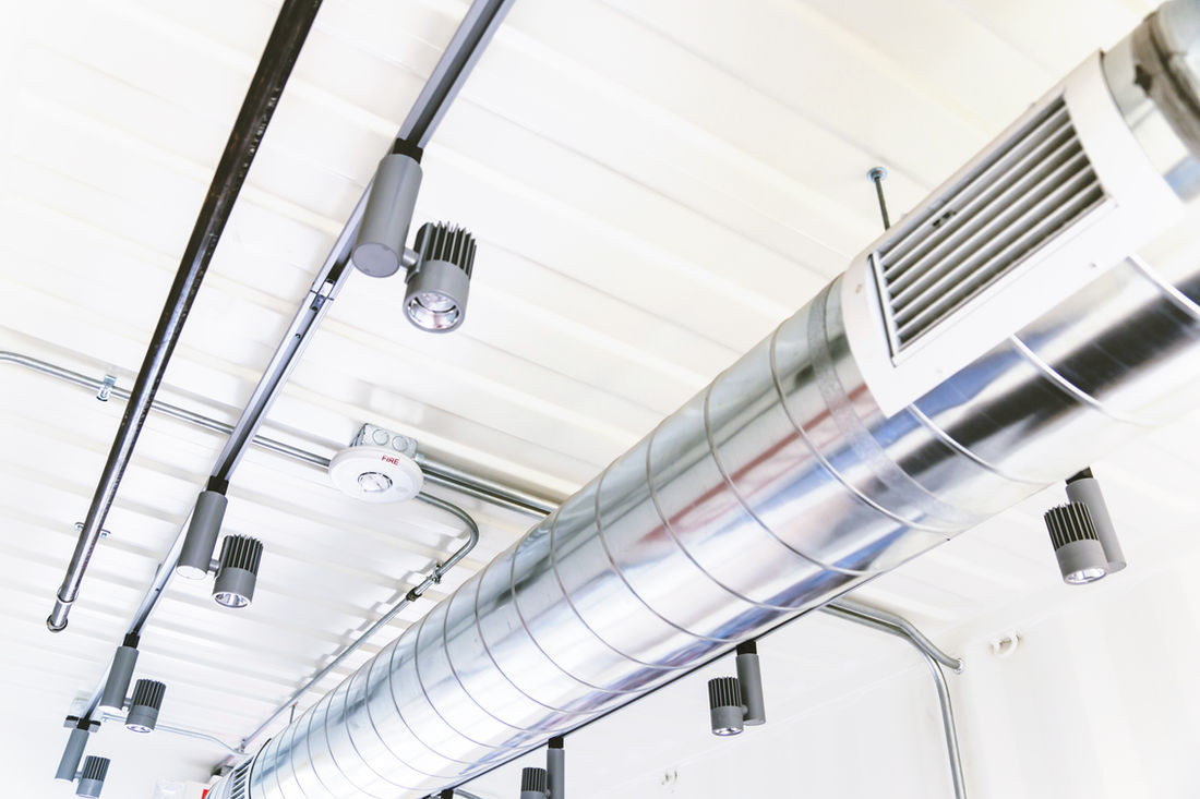 Commercial ductwork installation (after)